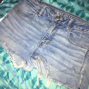 American eagle distressed shorts